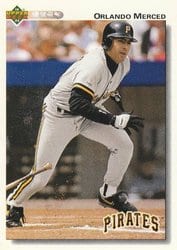 1992 Upper Deck Base Set Orlando Merced #517 card