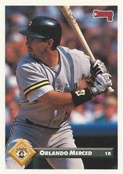 1993 Donruss Base Set Orlando Merced #282 card