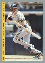 1993 Fleer Base Set Orlando Merced #117 card
