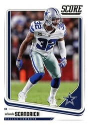 2018 Score Base Set Orlando Scandrick #91 card