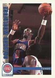 1992-93 Hoops Base Set Orlando Woolridge #70 card