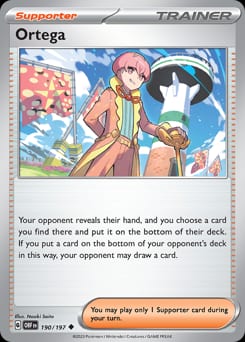 Obsidian Flames Ortega #190 card