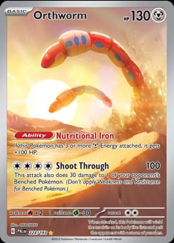 2023 Paldea Evolved Orthworm #224 card