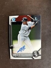 2022 Bowman Chrome Prospect Autographs Oscar Colas #CPA-OCS card
