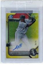 2022 Bowman Chrome Prospect Autographs Oscar Colas #CPA-OCS card