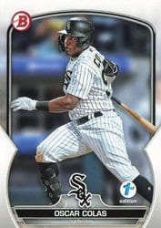 2023 Bowman 1st Edition Base Set Oscar Colás #BPPF-13 card