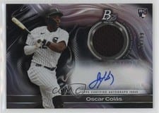 2023 Bowman Platinum Pieces Auto Relics Oscar Colás #PPAR-OC card