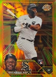 2023 Topps Chrome Radiating Rookies Oscar Colás #RR-15 card