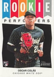 2023 Topps Heritage Rookie Performers Oscar Colás #RP-12 card