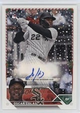 2023 Topps Holiday Autographs Oscar Colás #HAC-OC card