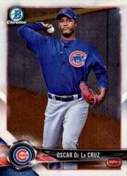 2018 Bowman Chrome Prospects Oscar De La Cruz #BCP59 card
