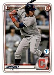 2020 Bowman 1st Edition Base Set Oscar Gonzalez #BFE-109 card