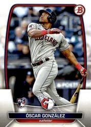 2023 Bowman Base Set Oscar Gonzalez #62 card