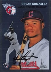 2023 Topps Chrome Platinum Anniversary Base Set Oscar Gonzalez #83 card