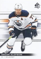 2019-20 SP Authentic Base Set Oscar Klefbom #83 card