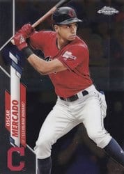 2020 Topps Chrome Base Set Oscar Mercado #182 card