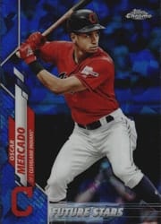 2020 Topps Chrome Sapphire Edition Base Set Oscar Mercado #225 card