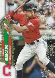 2020 Topps Holiday Base Set Oscar Mercado #HW25 card
