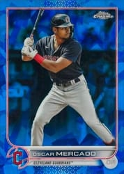 2022 Topps Chrome Update Sapphire Edition Base Set Oscar Mercado #US275 card
