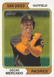 2023 Topps Heritage Base Set Oscar Mercado #715 card