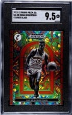 2022 Panini Prizm Draft Picks Stained Glass Oscar Robertson #SG-OR card