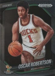 2024-25 Panini Prizm Black Base Set Oscar Robertson #296 card