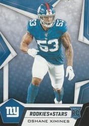 2019 Panini Rookies & Stars Base Set Oshane Ximines #163 card