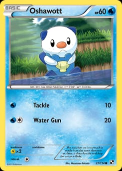 2011 Black & White Oshawott #27 card