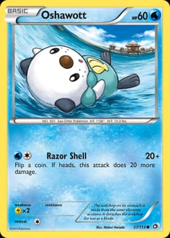 Legendary Treasures Oshawott #37 card