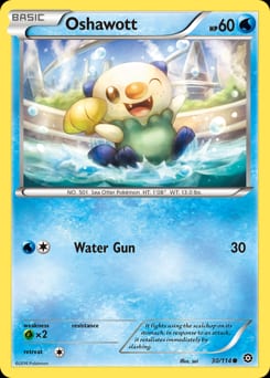 2016 Steam Siege Oshawott #30 card