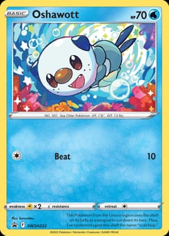 2019 SWSH Black Star Promos Oshawott #SWSH222 card