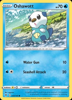 Vivid Voltage Oshawott #33 card