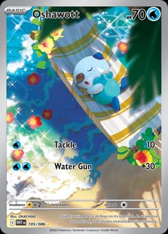 2025 White Flare Oshawott #105 card