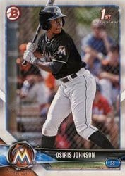 2018 Bowman Draft Base Set Osiris Johnson #BD-103 card