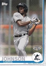 2019 Topps Pro Debut Base Set Osiris Johnson #166 card