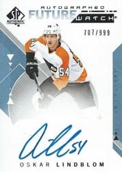 2018-19 SP Authentic Base Set Oskar Lindblom #171 card