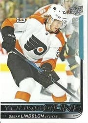 2018-19 Upper Deck Base Set Oskar Lindblom #218 card