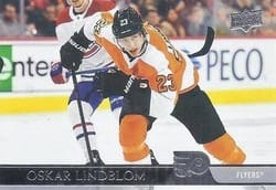 2020-21 Upper Deck Base Set Oskar Lindblom #387 card