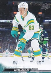 2022-23 Upper Deck Base Set Oskar Lindblom #614 card