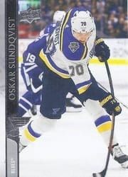 2020-21 Upper Deck Base Set Oskar Sundqvist #407 card
