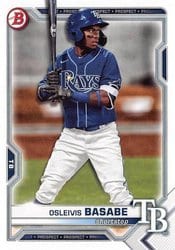 2021 Bowman Draft Base Set Osleivis Basabe #BD-71 card