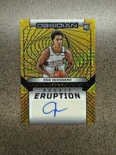 2024-25 Panini Obsidian Rookie Eruption Autographs Oso Ighodaro #REA-OSO card