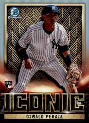 2023 Bowman Chrome Iconic Oswald Peraza #BI-24 card