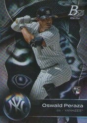 2023 Bowman Platinum Base Set Oswald Peraza #57 card