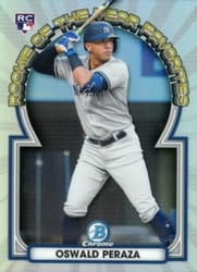2023 Bowman Rookie of the Year Favorites Oswald Peraza #ROYF-13 card