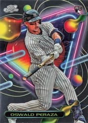 2023 Topps Cosmic Chrome Base Set Oswald Peraza #84 card