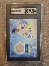 2023 Topps Holiday Autographed Relics Oswald Peraza #WHAR-OP card