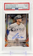 2023 Topps Tribute League Inauguration Autographs Oswald Peraza #LIA-OP card