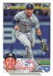 2023 Topps Update Base Set Oswald Peraza #US44 card