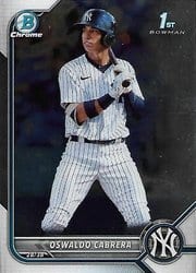 2022 Bowman Chrome Prospects Oswaldo Cabrera #BCP-17 card